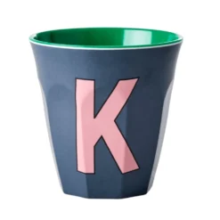 RICE Melamin Becher Buchstaben