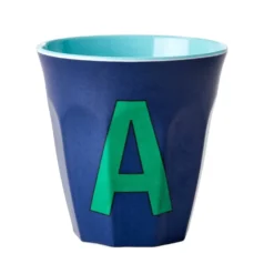 RICE Melamin Becher Buchstaben
