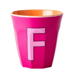RICE Melamin Becher Buchstaben