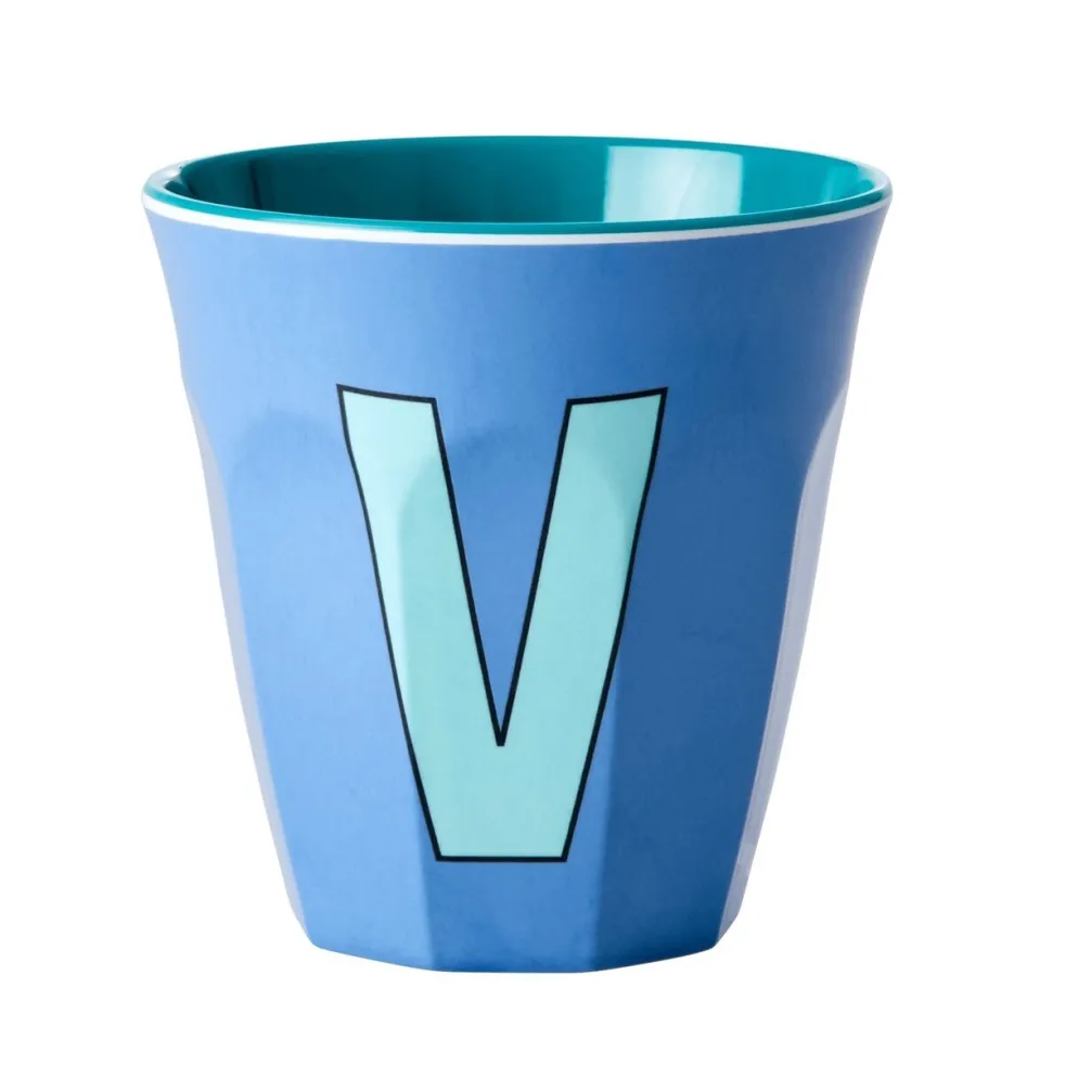 RICE Melamin Becher Buchstaben