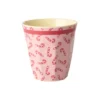 RICE Melamin Becher Candy Cane - Medium