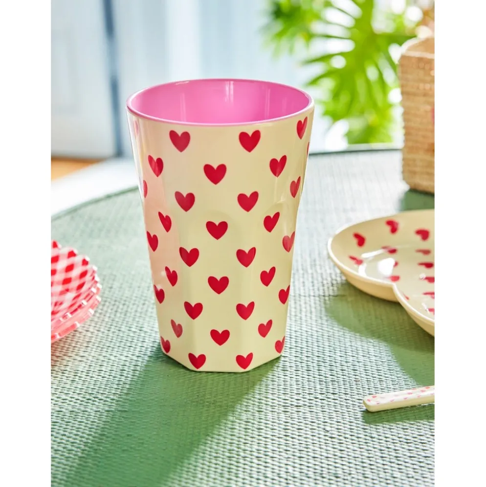 RICE Melamin Becher Darling Hearts
