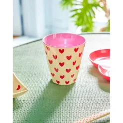 RICE Melamin Becher Darling Hearts