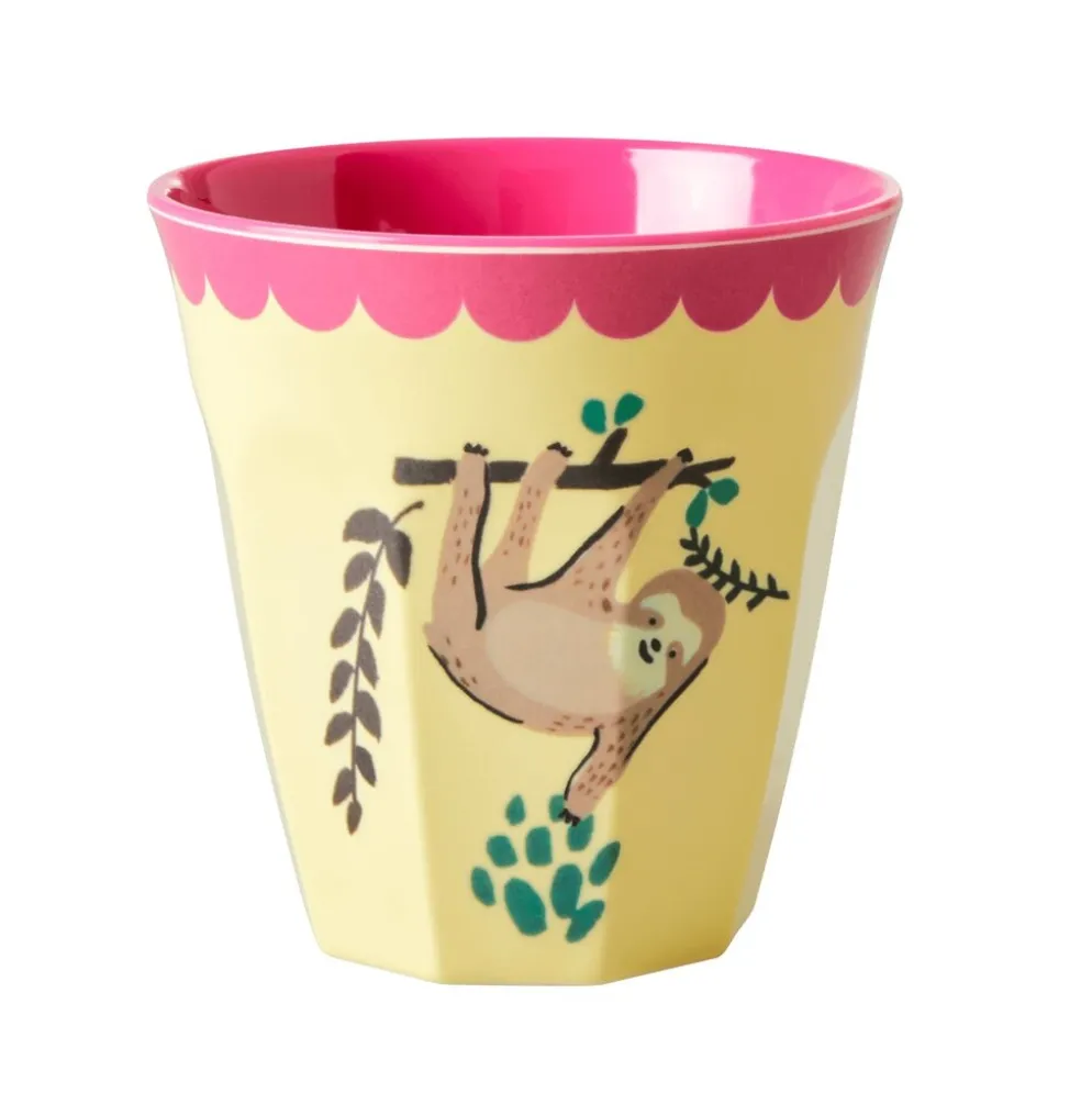 RICE Melamin Becher 6er-Set Funky Prints Pink