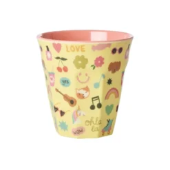 RICE Melamin Becher Medium für Kinder Unicorn Love