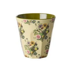 RICE Melamin Becher Retro Bouquet, Medium