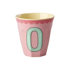 RICE Melamin Buchstabenbecher Vintage Medium
