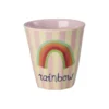 RICE Melamin Kinderbecher 6er Set Small ABC Print
