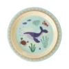 RICE Melamin Kinderteller Ocean Print