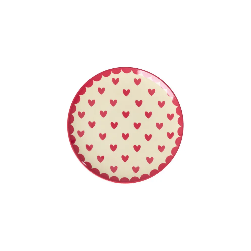 RICE Melamin Kuchenteller Favorite Hearts