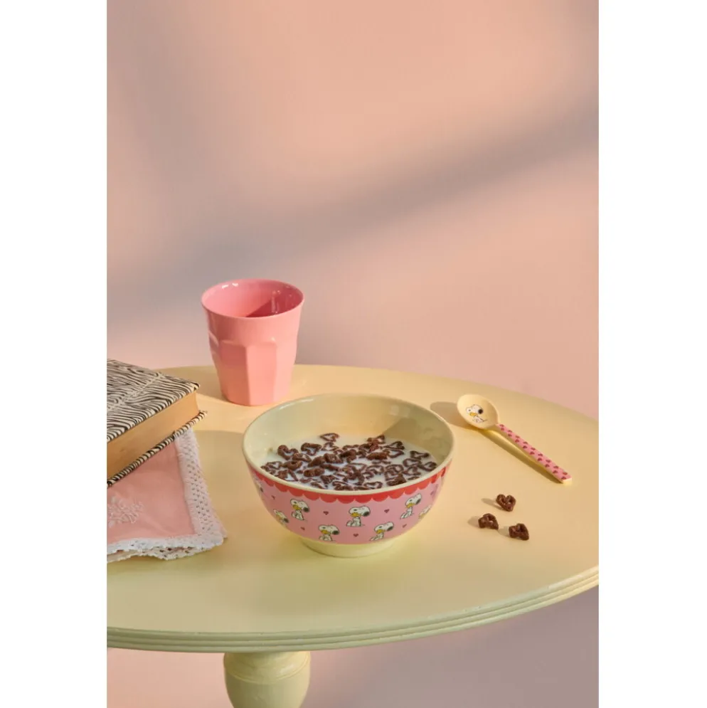 RICE Melamin Schale mit Snoopy - Medium