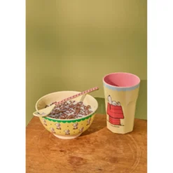 RICE Melamin Schale mit Snoopy - Medium