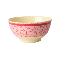 RICE Melamin Schüssel Candy Cane - Medium