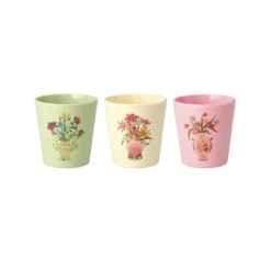 RICE Melamin Sushi-Becher im 3er-Set mit China-Prints