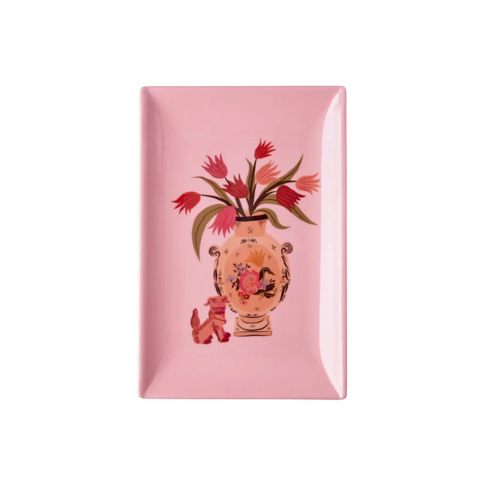 RICE Melamin Sushi-Teller Chinese Prints 3er-Set