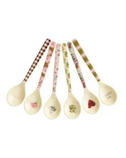 RICE Melamin Teelöffel Bon Vivant – 6er Set Bunt