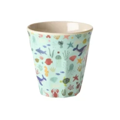 RICE Mittelgroße Kinderbecher Ocean Print