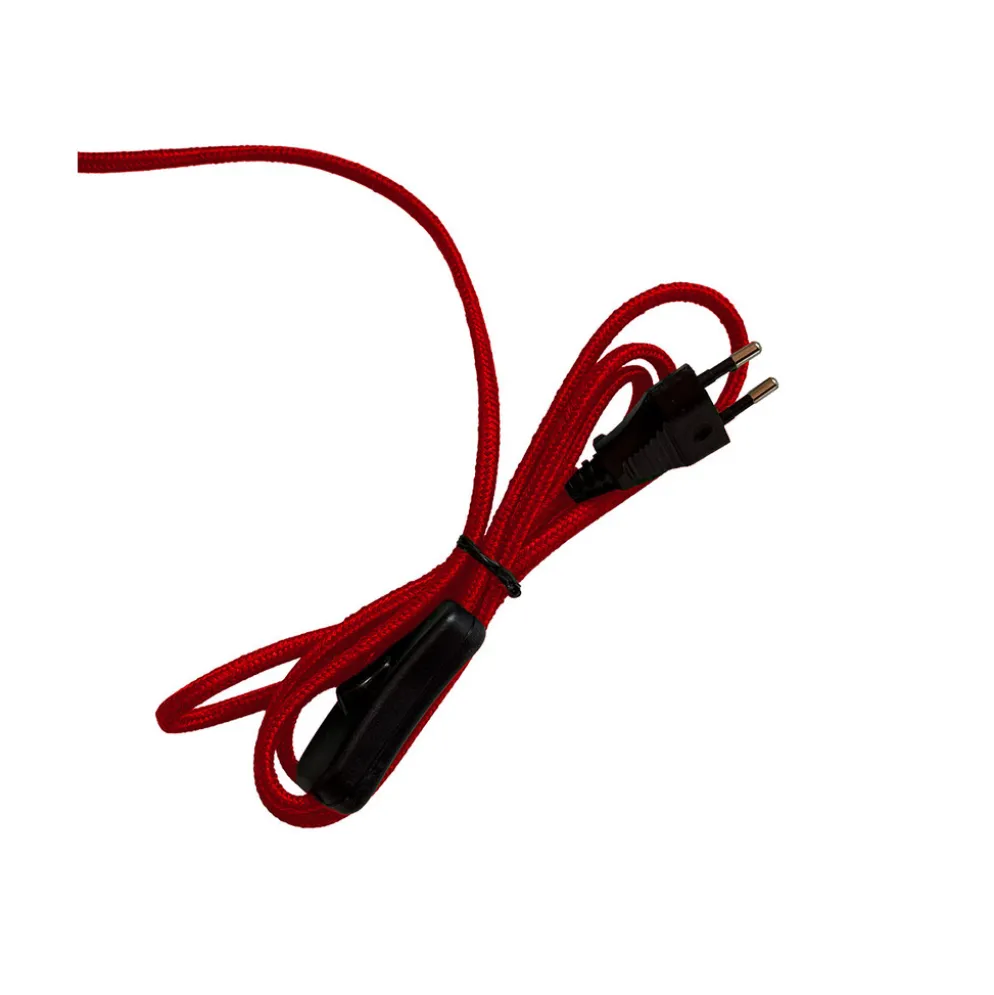 RICE Natur-Rattan Tischlampe, niedrig