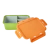 RICE Plastik Lunchbox mit 3 Fächern