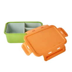 RICE Plastik Lunchbox mit 3 Fächern