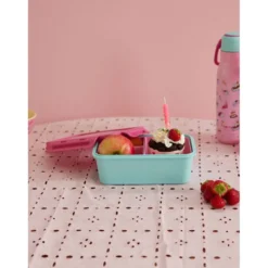 RICE Plastik Lunchbox mit 3 Fächern