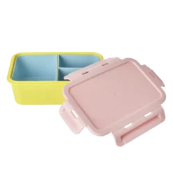 RICE Plastik Lunchbox mit 3 Fächern
