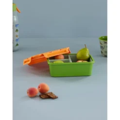 RICE Plastik Lunchbox mit 3 Fächern