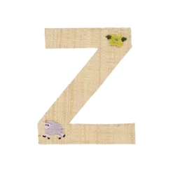 RICE Raffia Buchstaben Sticker