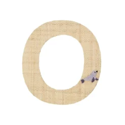 RICE Raffia Buchstaben Sticker