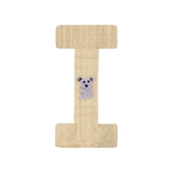 RICE Raffia Buchstaben Sticker