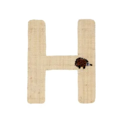 RICE Raffia Buchstaben Sticker