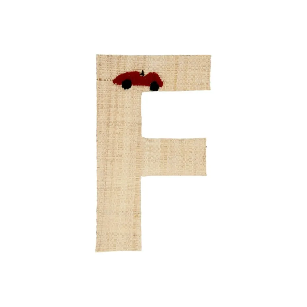 RICE Raffia Buchstaben Sticker