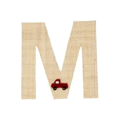 RICE Raffia Buchstaben Sticker