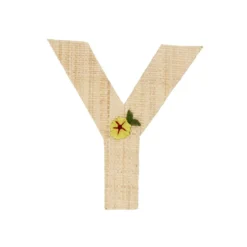 RICE Raffia Buchstaben Sticker