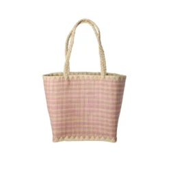 RICE Raffia Tasche Pink