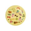 RICE Runder Melamin Kinderteller Unicorn Love