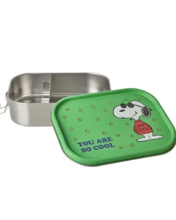 RICE Snoopy Große Edelstahl Brotdose für Kinder