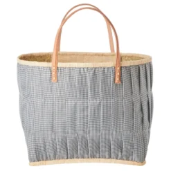 RICE Tasche aus Bast mit Henkel