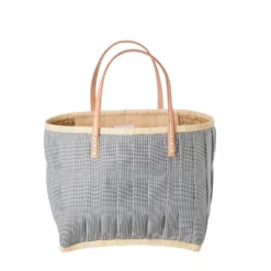 RICE Tasche aus Bast mit Henkel